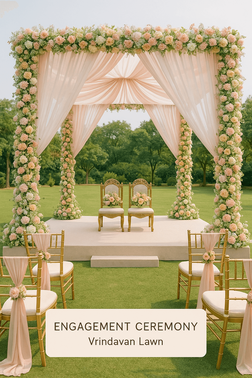 Vrindavan Lawn event ambience